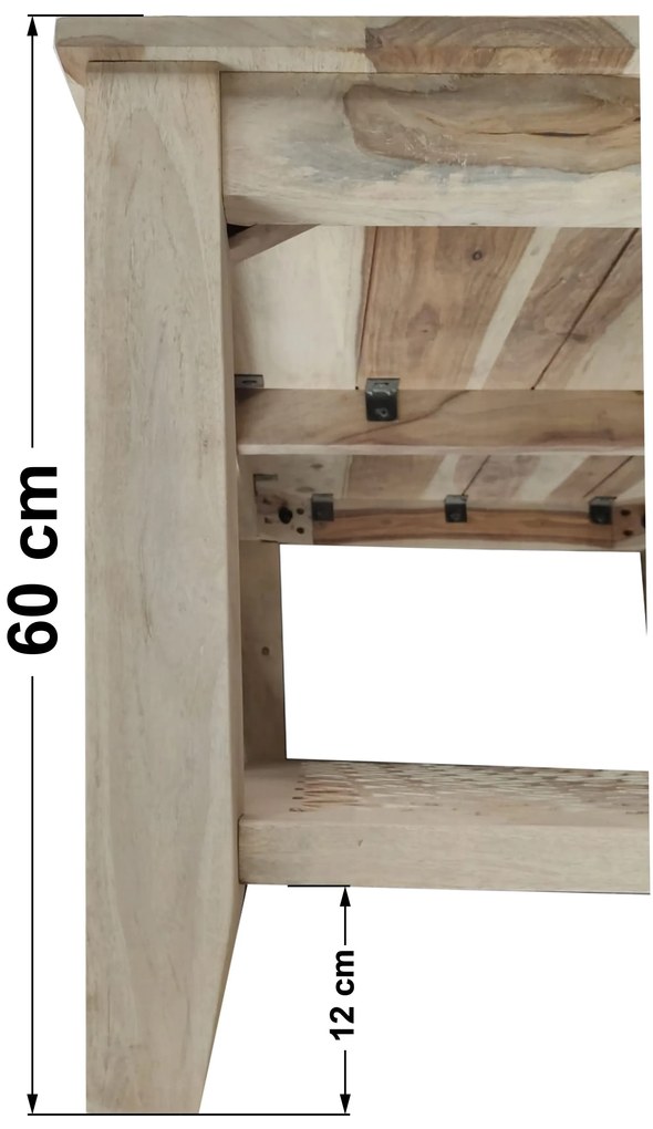 furniture-nabytek.cz - Konferenčný stolík výška 60 cm z masívu palisander 90x60x60