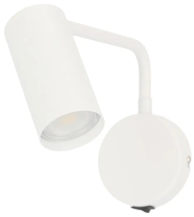Biele kovové nástenné svietidlo Tina - Candellux Lighting
