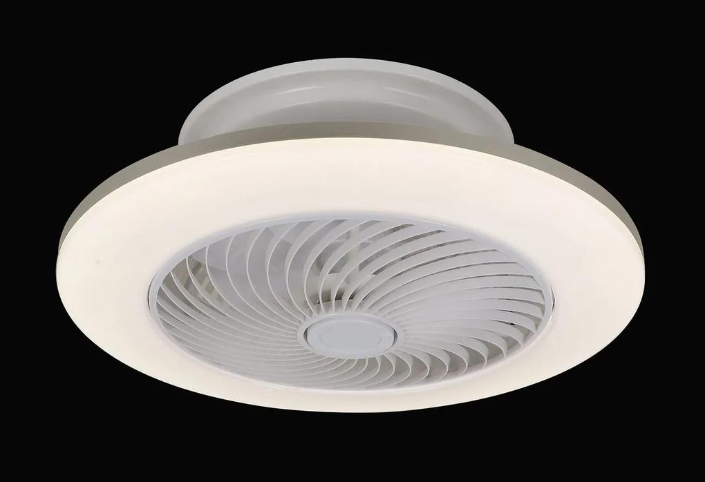 RABALUX Stmievateľné LED stropné svietidlo s ventilátorom DALFON, 36W, 3000K-6000K, 55cm, okrúhle