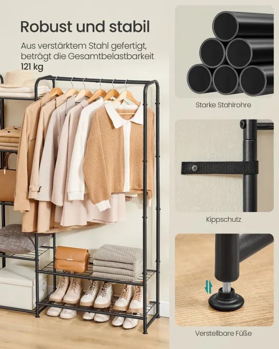 Otvorená šatníková skriňa LGR463B01