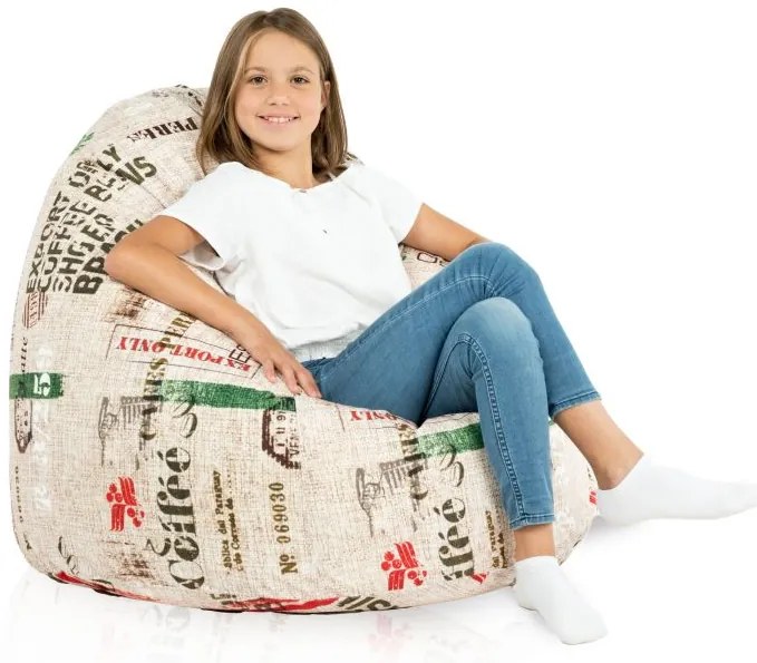 Sedací vak BAG Sako Design Coffe Veľkosť: XL