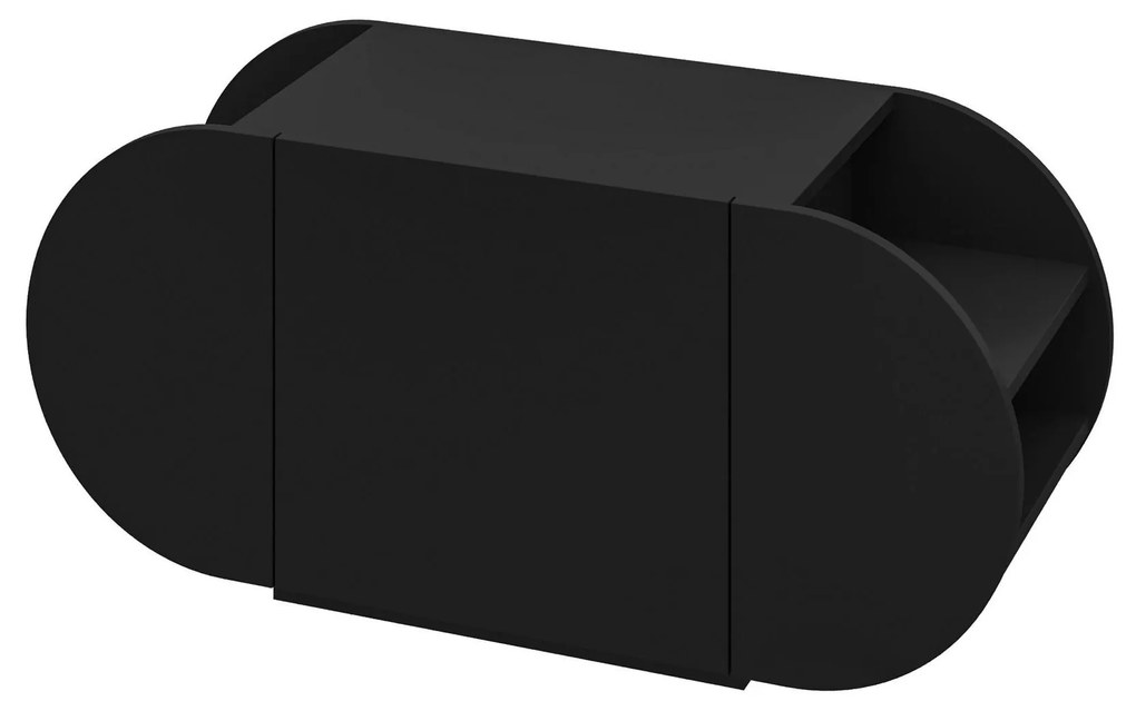 Botník (skrinka na topánky) Pubinu (čierna). Akcia -19%. Vlastná spoľahlivá doprava až k Vám domov. 1094678