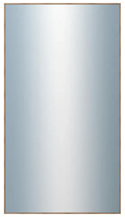 DANTIK - Zrkadlo v rámu, rozmer s rámom 50x90 cm z lišty Hliník wenge (7273515)
