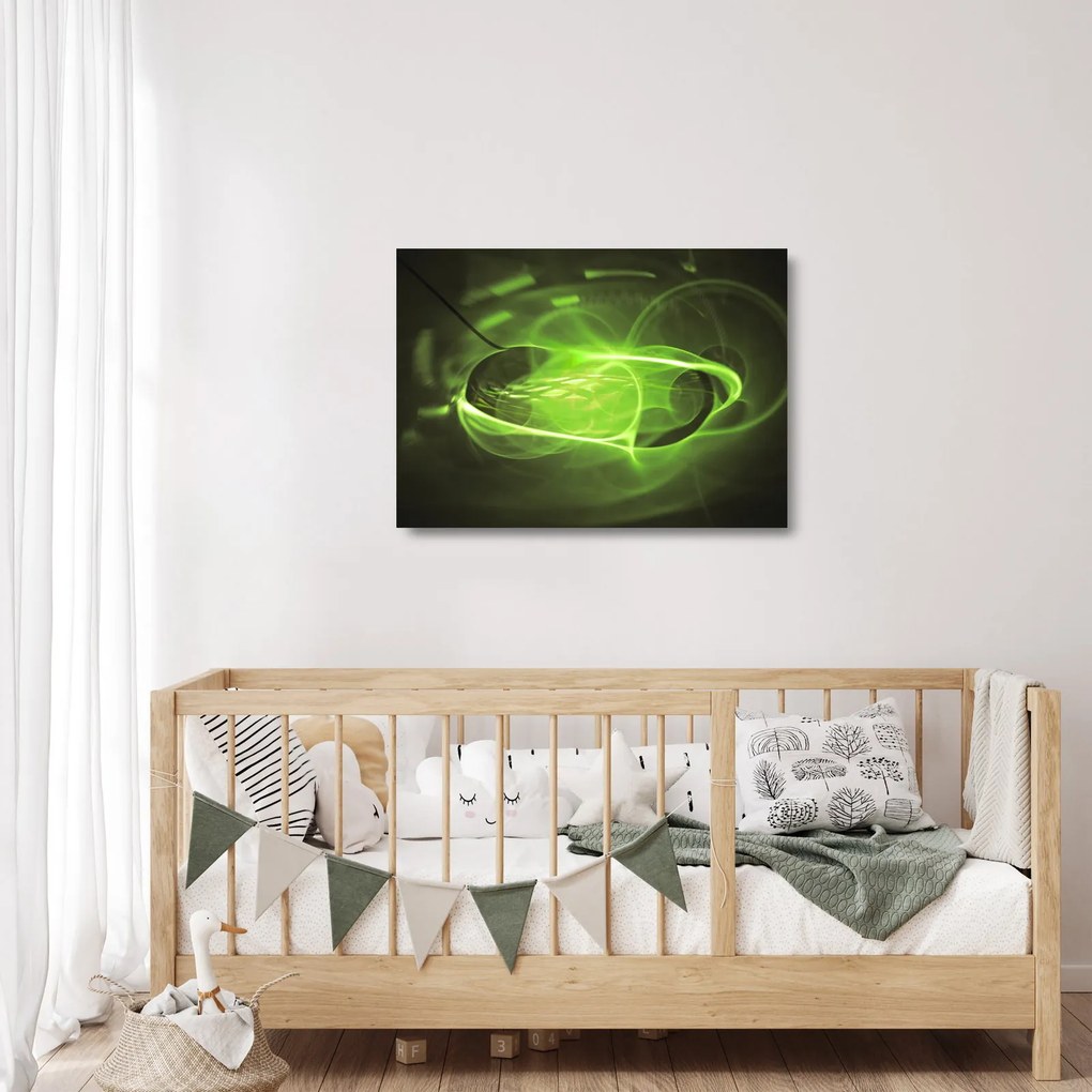Moderný abstraktný sklenený obraz (70x50 cm)