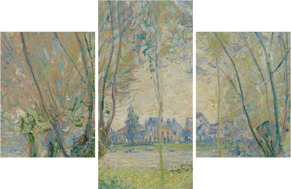 Obraz - Claude Monet, Woman Seated under the Willows, reprodukcia (90x60 cm)