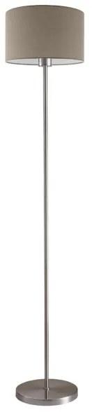 LED stojacia lampa TUNJA 1xE27/20W/230V priemer 30 cm matný chróm/taupe