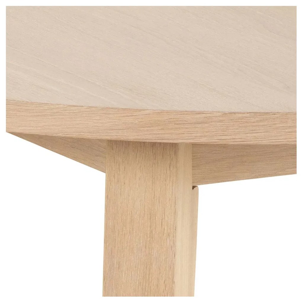 Rozkladací jedálenský stôl A-line 120/220 cm bielený dub