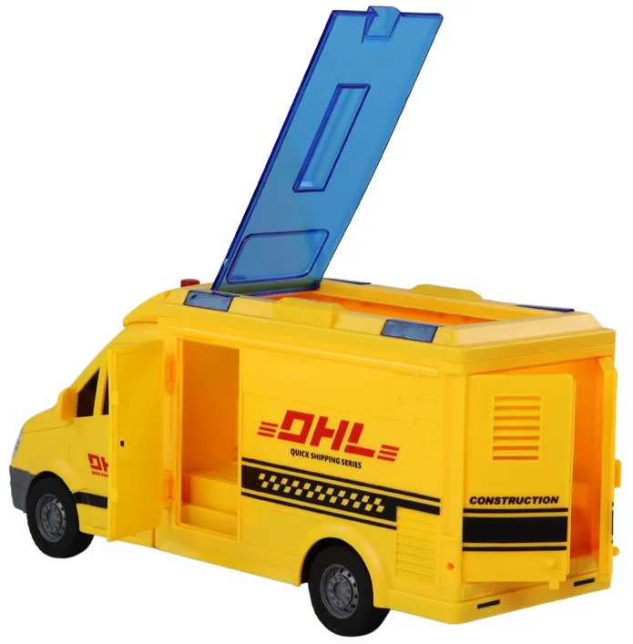 LEAN TOYS Dodávkové auto 1:16 – žlté