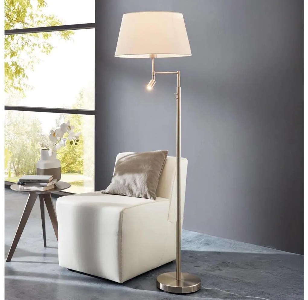 Eglo 94946 - Stojaca lampa SANTANDER 1xE27/60W + 1xLED/2,1W