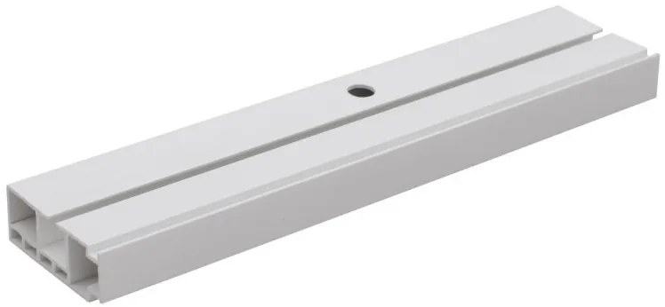 Biela stropná PVC garniža 150 cm - jednoradová