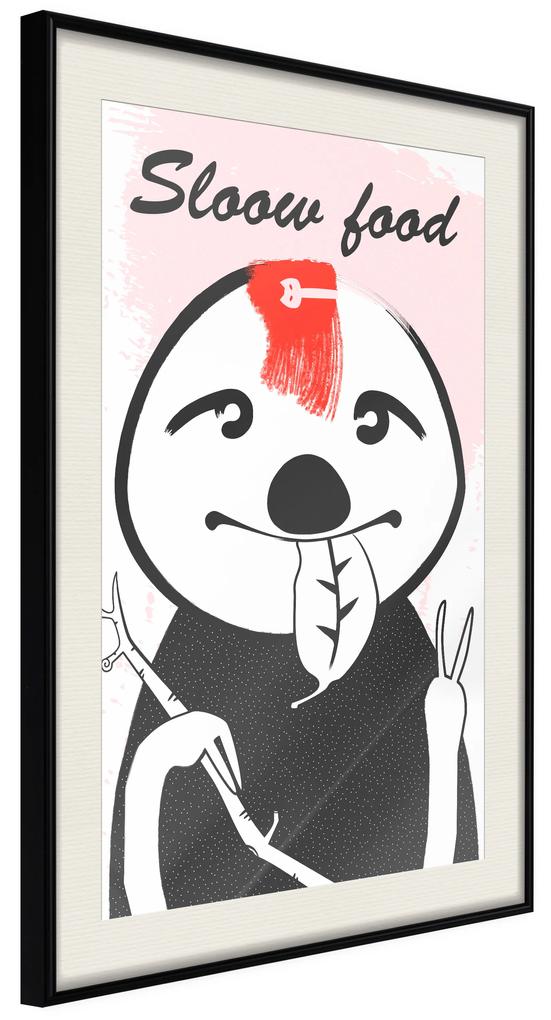 Artgeist Plagát - Sloth Trendsetter [Poster] Veľkosť: 40x60, Verzia: Zlatý rám s passe-partout