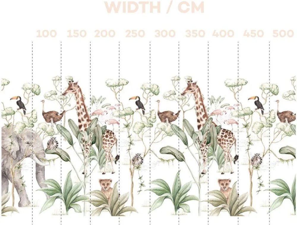 Detská tapeta na stenu savana 100