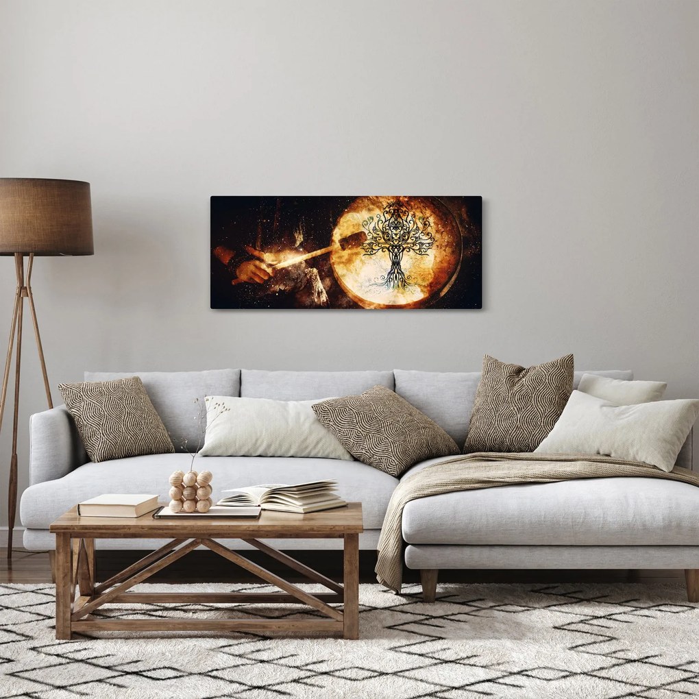 Obraz - Tajomný strom života (120x50 cm)