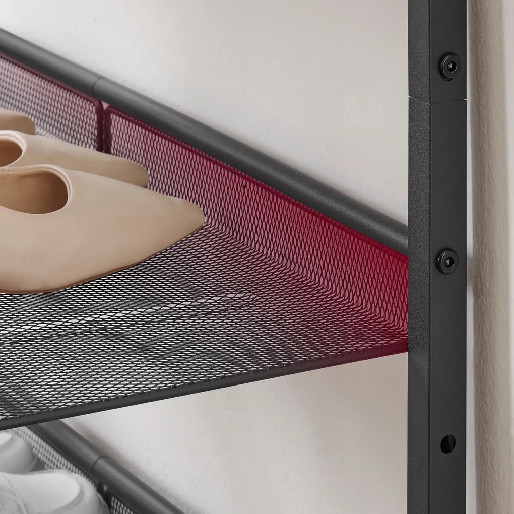 Botník TAYLOR ARTISAN s čiernou konštrukciou, 4 police