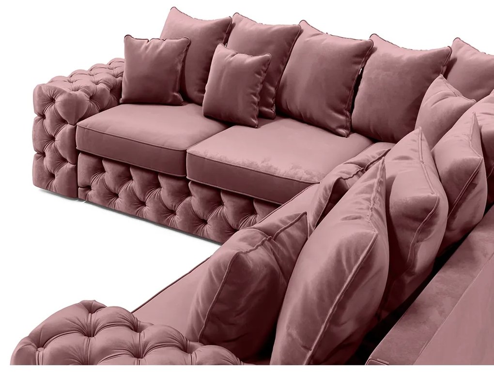 Rohový gauč chesterfield BENETTO CONCEPT PLUS - MAGIC VELVET- 2209,Ľavý roh