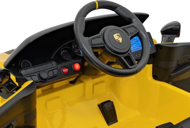 Elektrické autíčko Porsche Spyder RS 718 MP4 žlté