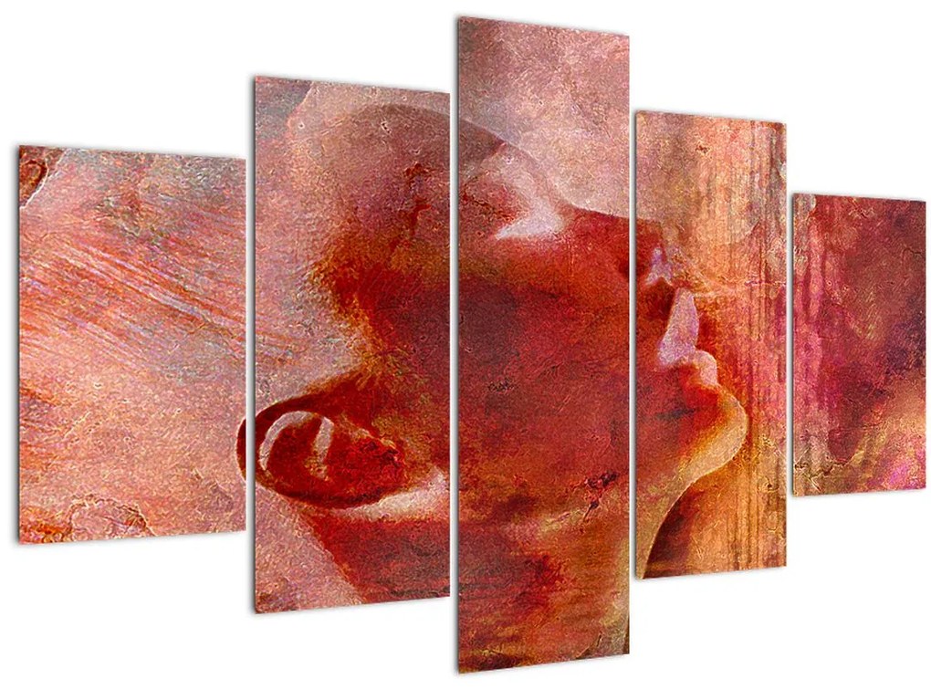 Obraz - Profil ženskej tváre (150x105 cm)