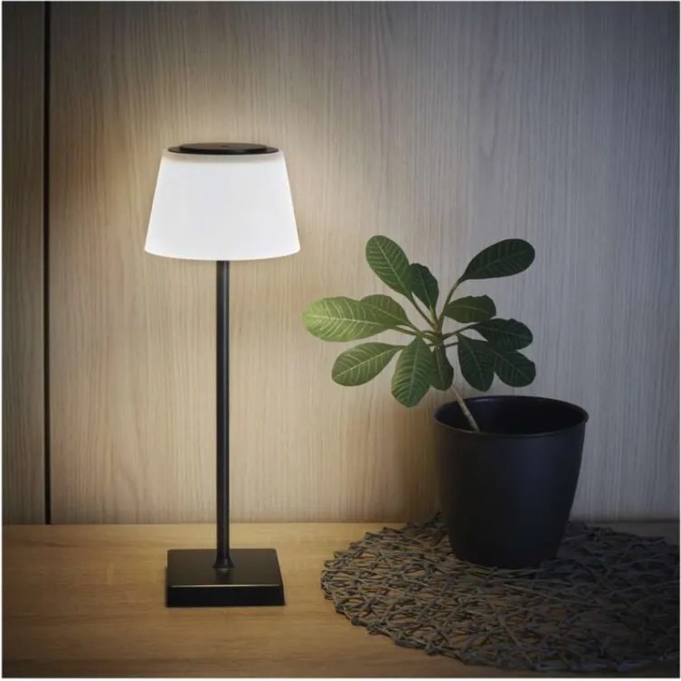 Stolná LED lampa Katie čierna