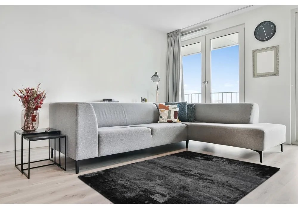 Tmavosivý vlnený koberec 200x300 cm Bran – Agnella