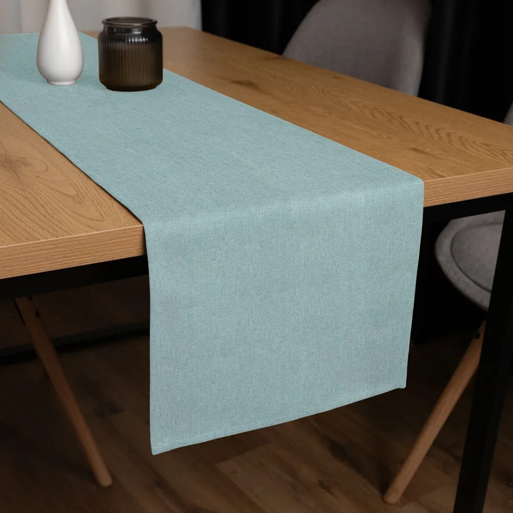 Biante Dekoračný behúň na stôl BKW-212 Mätovo zelený žíhaný 35x160 cm