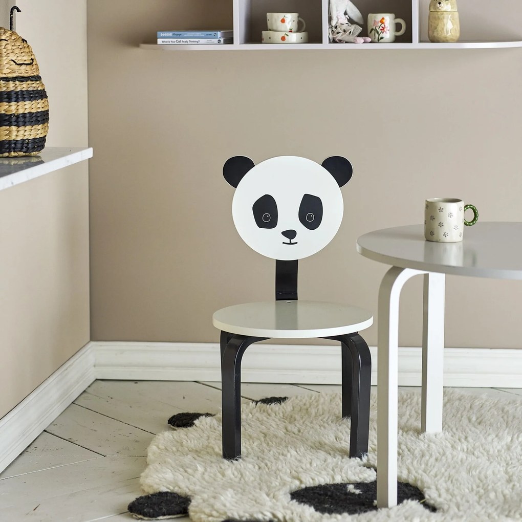 Bloomingville Detská stolička Marle Panda White