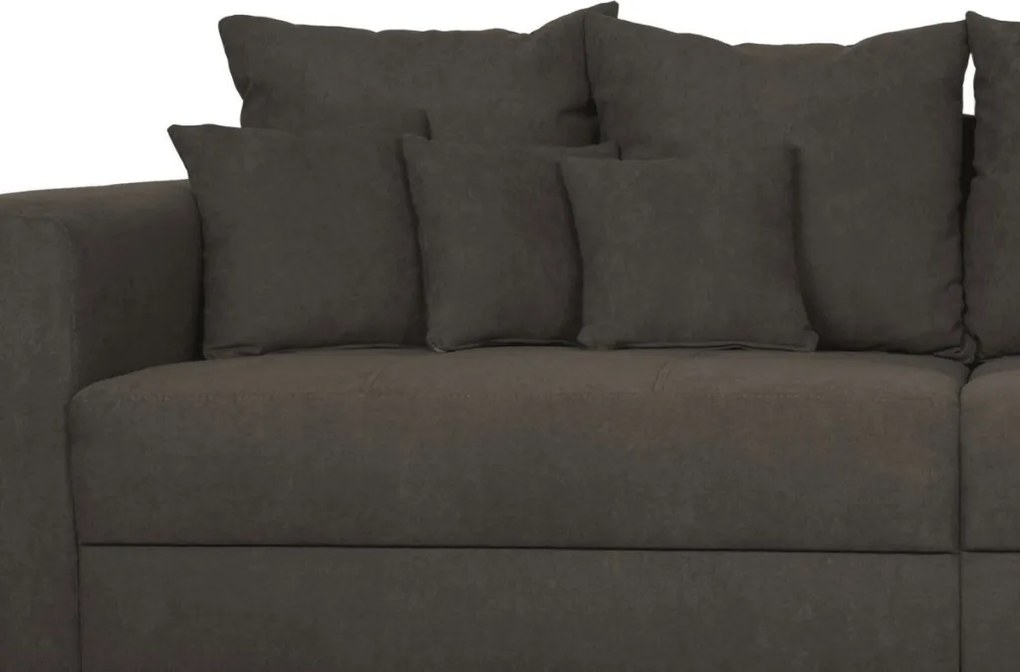 Široká pohovka Rosa, hnedá látka