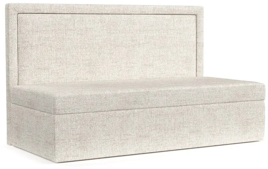 Krémovobiela čalúnená jednolôžková posteľ 100x200 cm Scala – Maison de Rêve