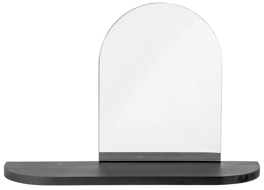 Nástenné zrkadlo s poličkou s dreveným rámom 72x48 cm Annlie – Bloomingville