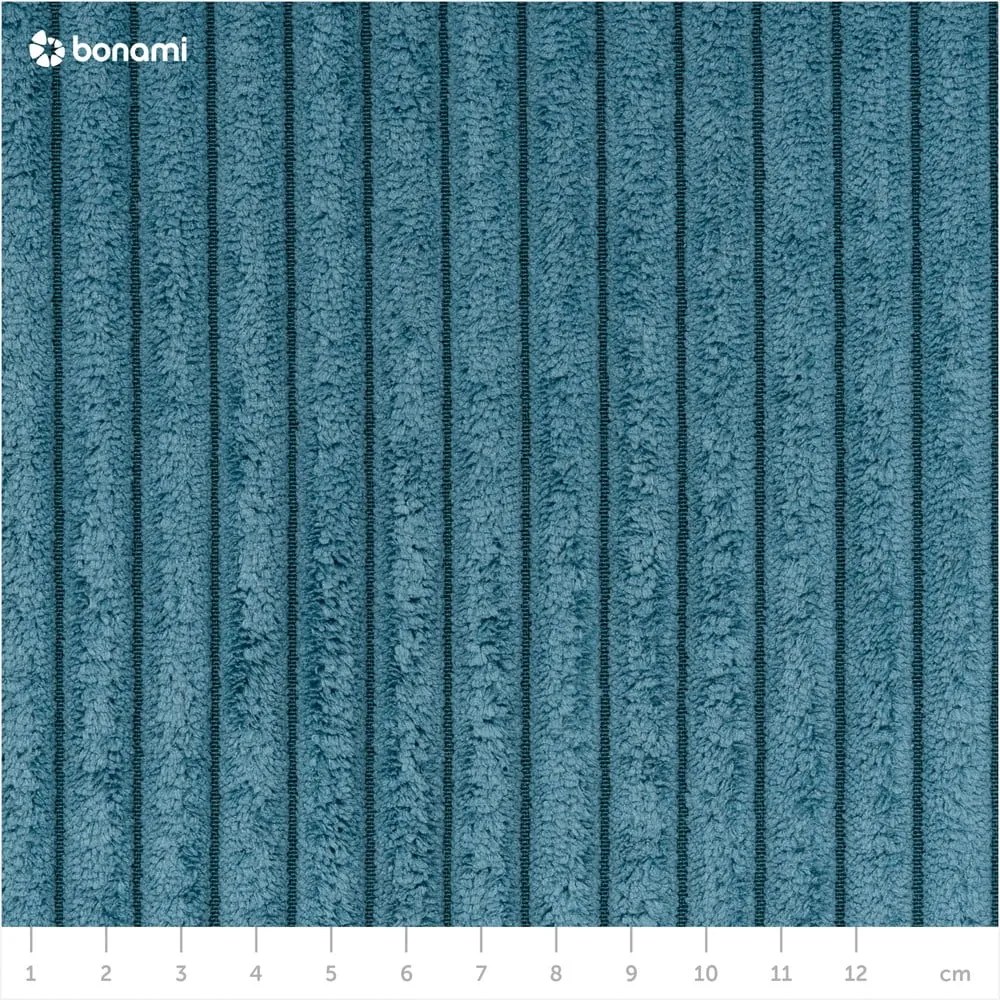 Tyrkysovomodrý menčestrový taburet Nihad – Bobochic Paris