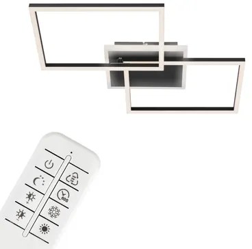 Stropná lampa otočná s diaľkovým ovládaním CCT LED FRAME 50 cm