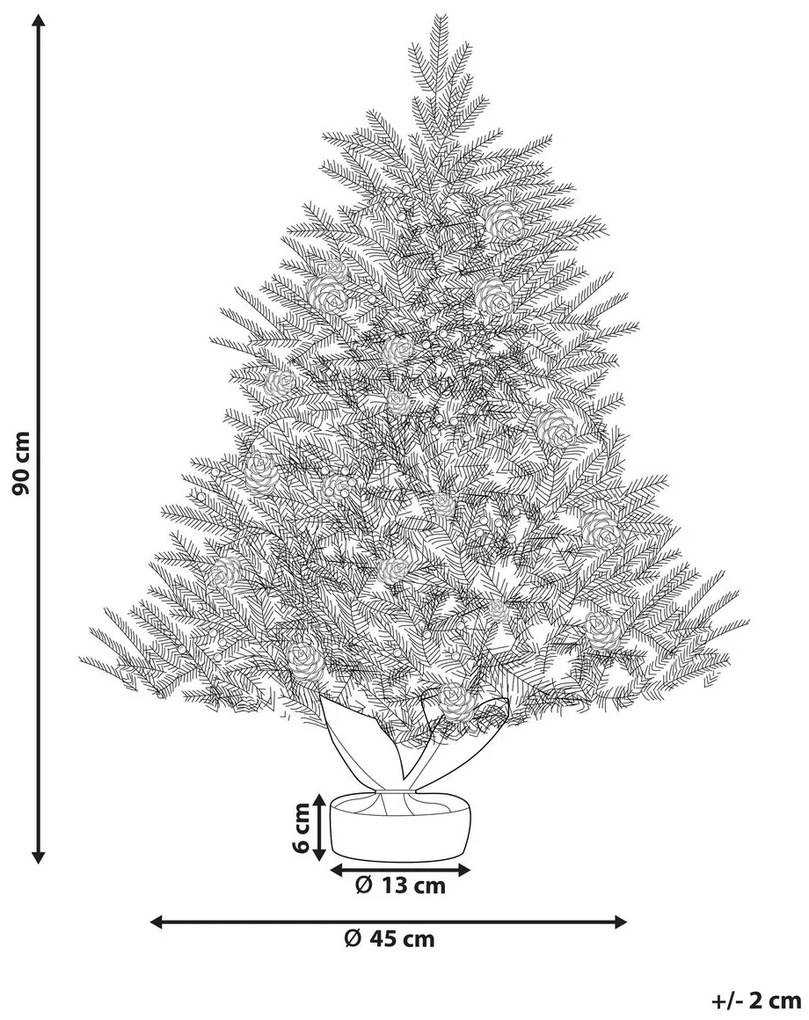 Vianočný stromček 90 cm Malza (zelená). Vlastná spoľahlivá doprava až k Vám domov. 1081159