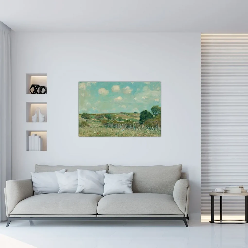 Obraz - Alfred Sisley, Meadow, reprodukcia (90x60 cm)