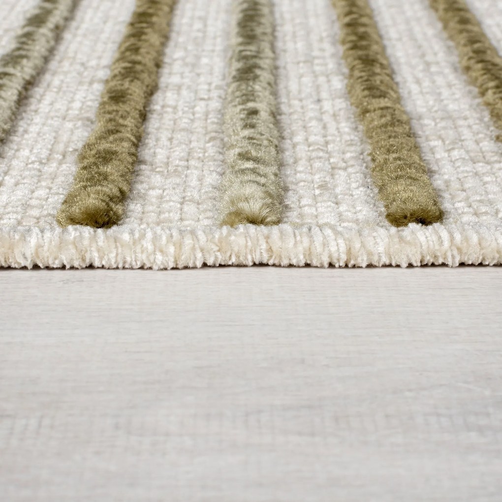 Flair Rugs koberce Kusový koberec Verve Elton Stripe Green - 120x160 cm