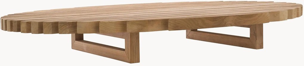 Oválny záhradný konferenčný stolík z tíkového dreva Anjuna