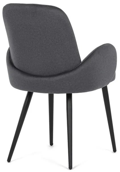 Autronic BONTEC Jedálenská stolička, šedá, zamatová látka, DCL-X7129 GREY2 Farba: Šedá