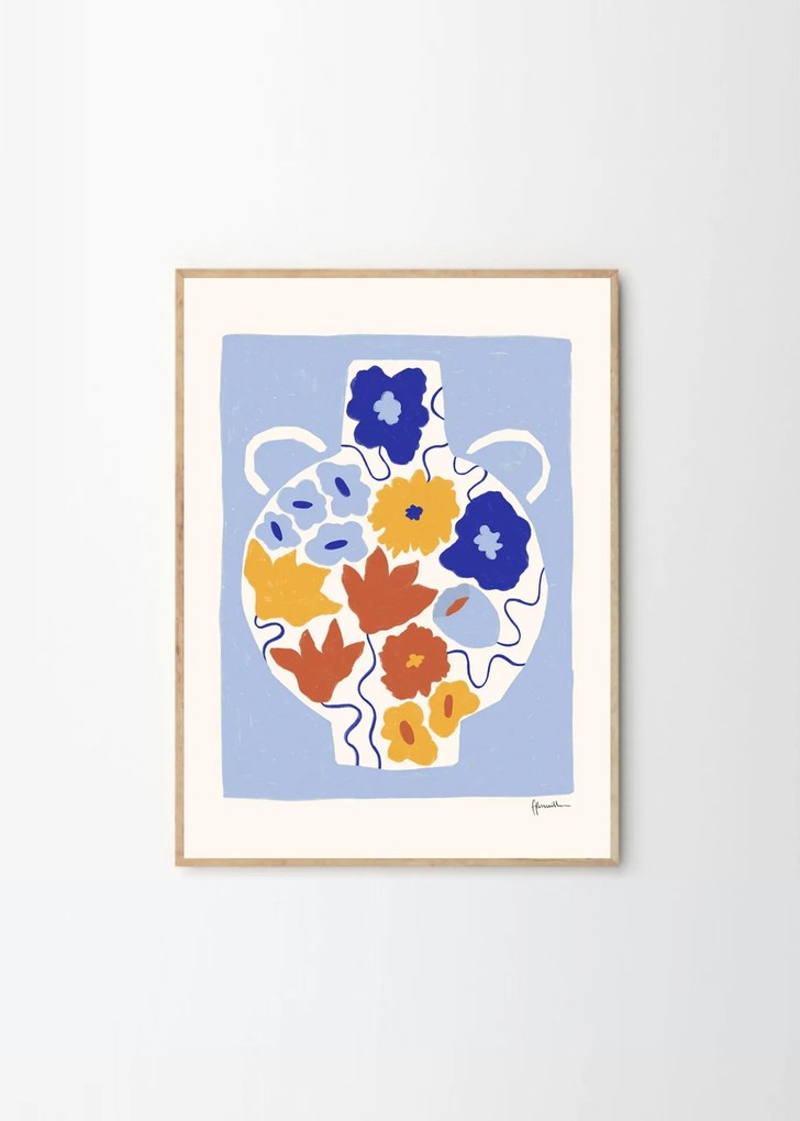 THE POSTER CLUB Autorský plagát Flower Pot by Frankie Penwill 40 x 50 cm