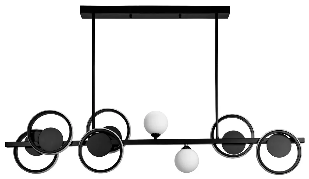 Toolight Toolight, LED stropné svietidlo 120cm APP1199-CP, čierna matná, OSW-04559