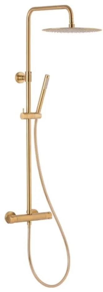 KFA Armatura 5736-920-31 - Sprchová sada s termostatickou batériou MOZA zlatá