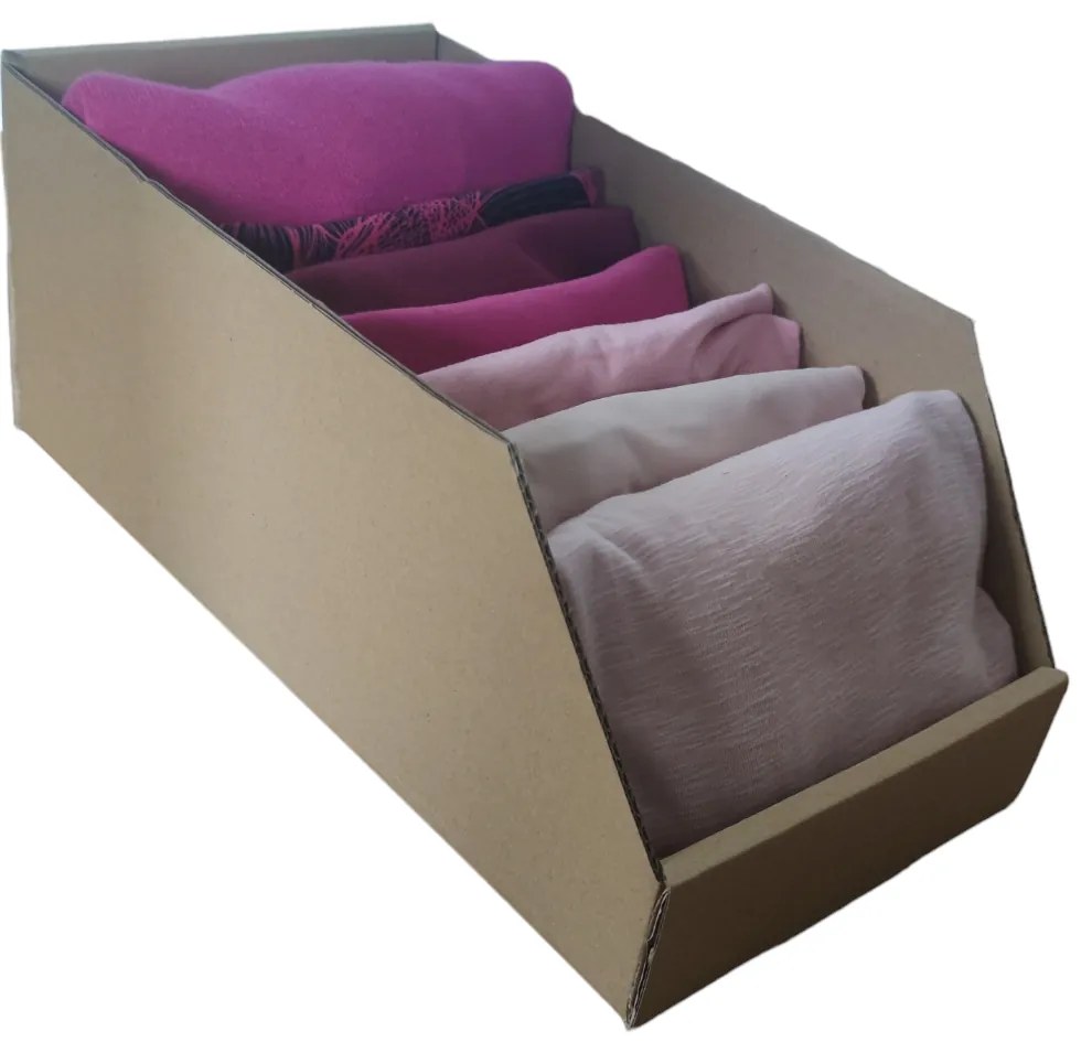 Úložné boxy na oblečenie, organizéry do skrine EKO KARTON 20 x 40 cm