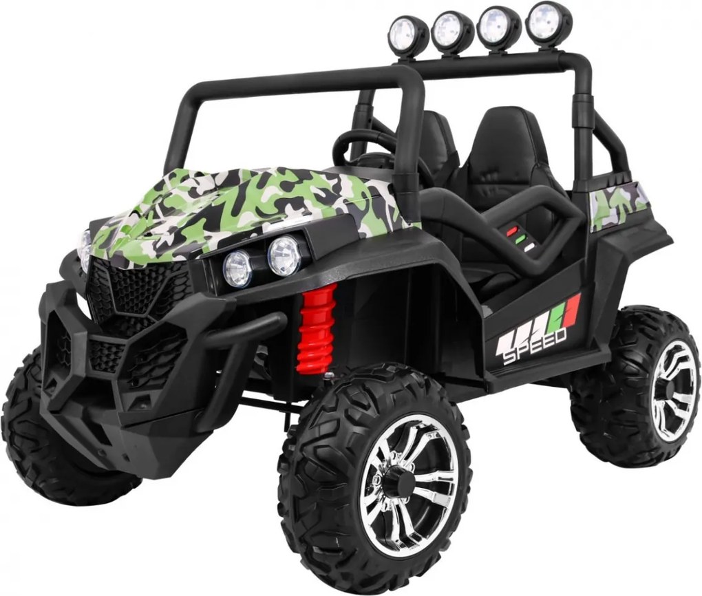 Ramiz Grand Buggy Strong Lift pre deti Moro + pohon 4x4 + diaľkové ovládanie + nosič batožiny + rádio MP3 + LED