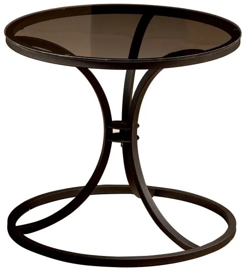 Odkladací stolík CORLEAONE 57,8x60 cm čierna