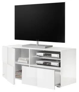 Televízny stolík SERIAN biely