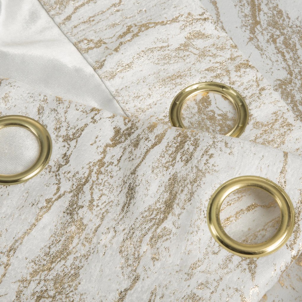 ZATEMŇOVACÍ ZÁVES NA KRÚŽKOCH ELISE 140X250 CM BIELA