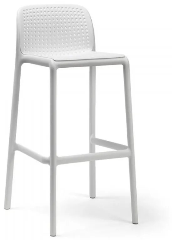 LIDO záhradná barová stolička bez podrúčok bianco