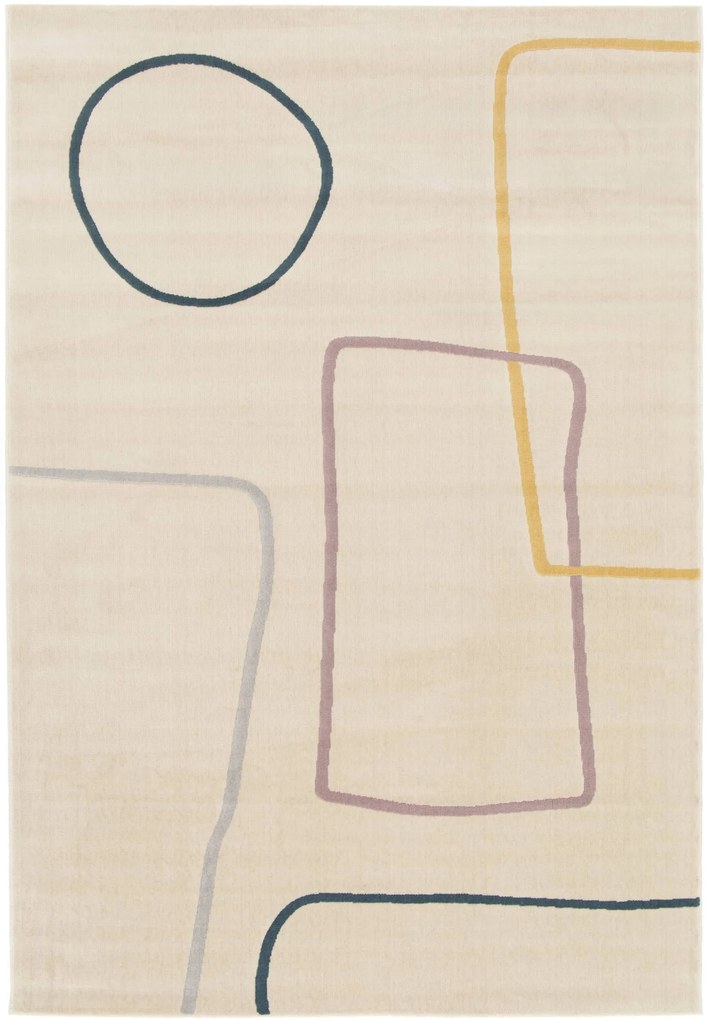 Balta, Kusový koberec Canvas 18725-065, 120x170, béžová, obývacia izba