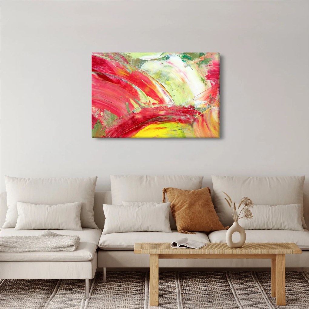 Obraz abstrakcie - maľba (90x60 cm)