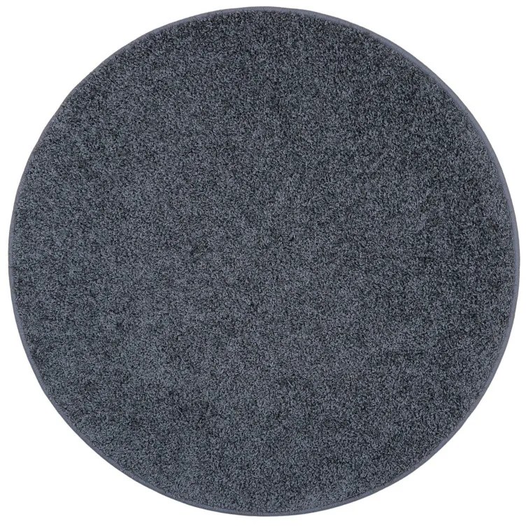 Vopi koberce Kusový koberec Color Shaggy sivý guľatý - 100x100 (priemer) kruh cm