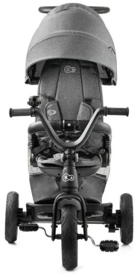 KINDERKRAFT - Detská trojkolka 5v1 EASYTWIST šedá/čierna