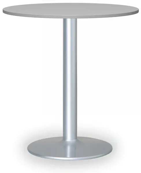 Konferenčný stolík FILIP II, priemer 80 cm, sivá podnož, sivá