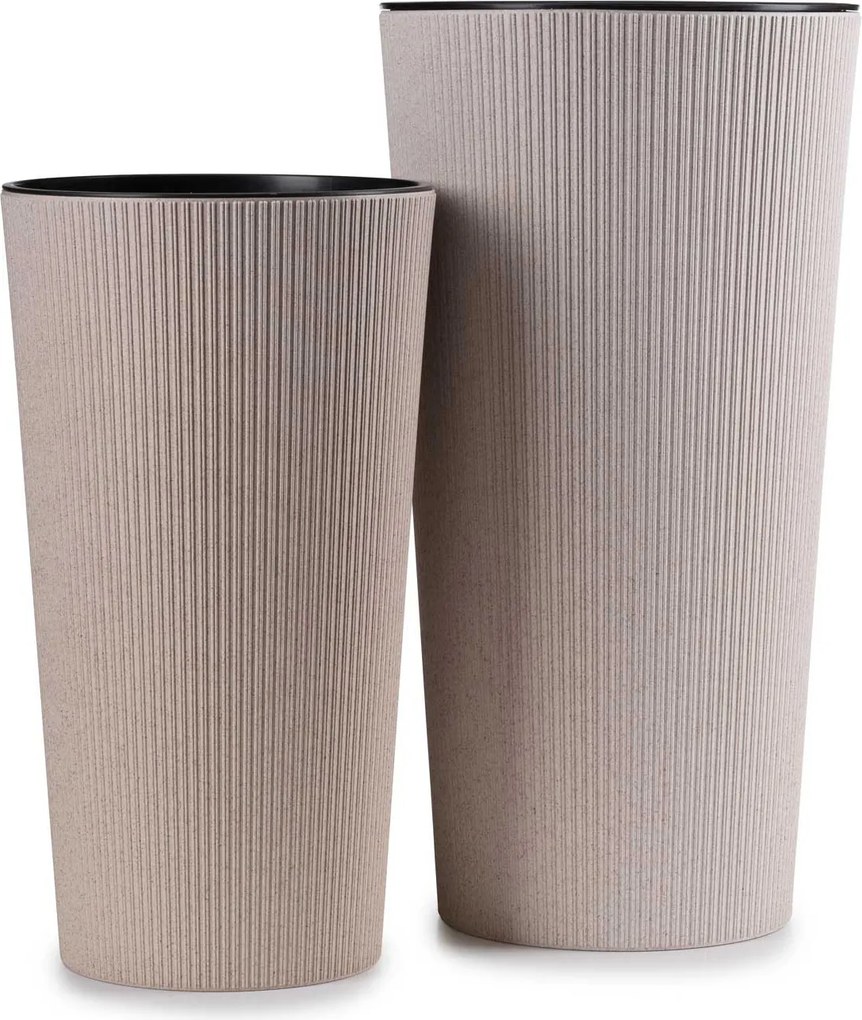 Kvetináč URBANIKA ECO Wood 36,4x19,6 cm biely